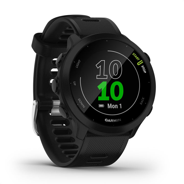 Garmin Forerunner 55 – GPS-Laufuhr mit 1,04“ Always-On-Farbdisplay, täglichen Trainingsempfehlungen,