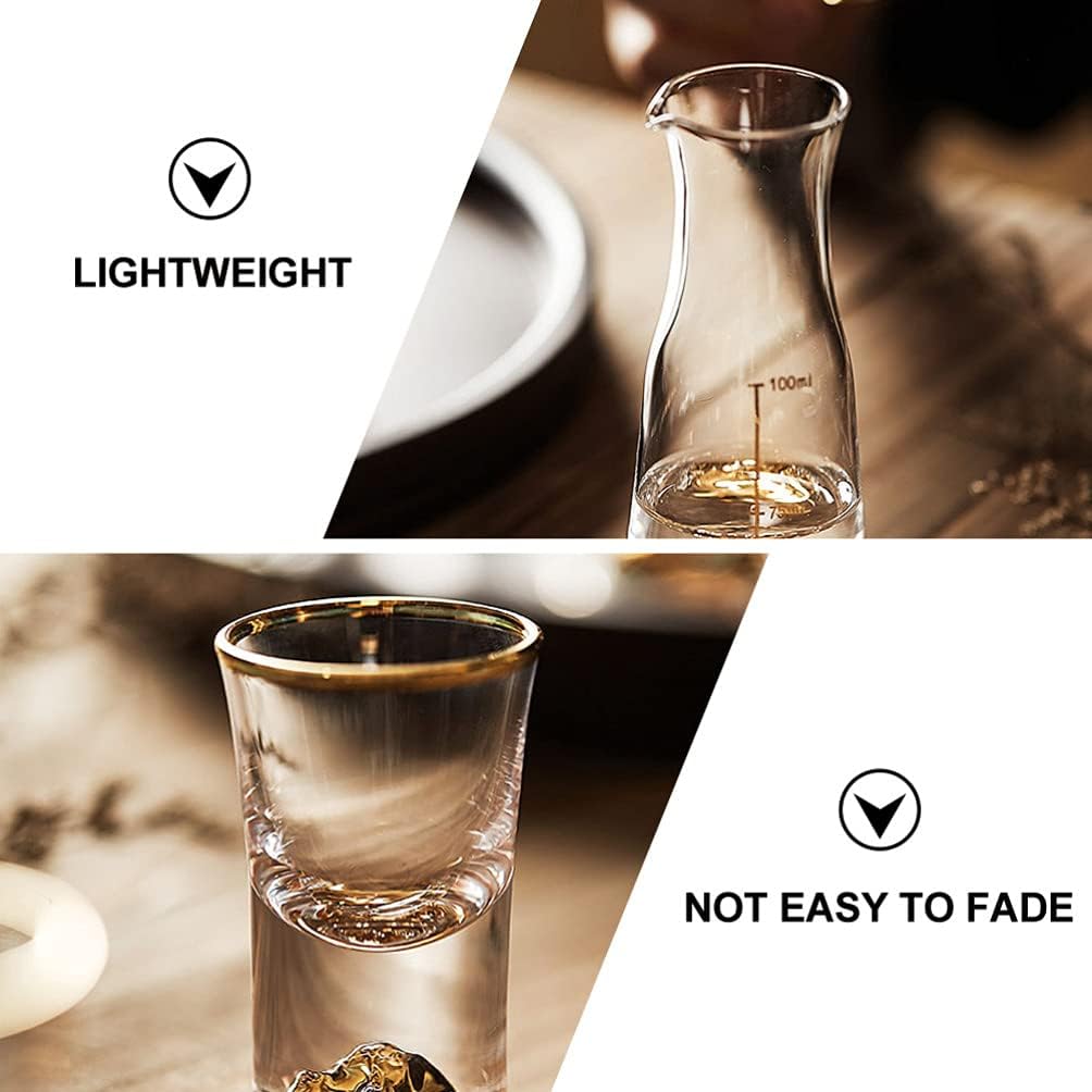 BESPORTBLE 1 Satz Weissweinglas-trennkrug Japanisch Sake-Flasche Aus Glas Sake-ochoko-tassen Keramik