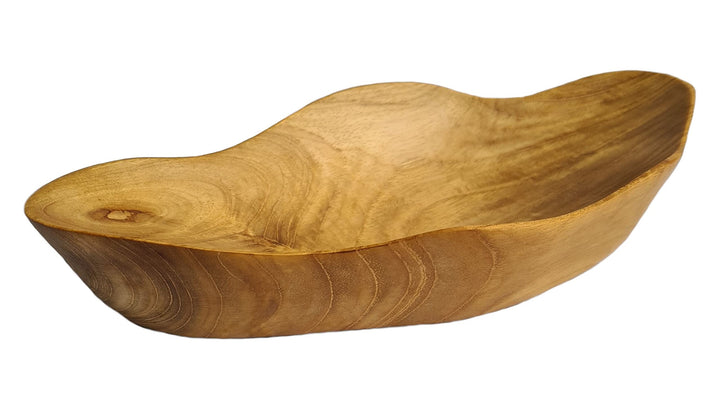 WINDALF Handgearbeitete Kleine Teak-Holzschale IROIZA 25 cm Seifen- & Schmuckschale Münzen & Schlüss