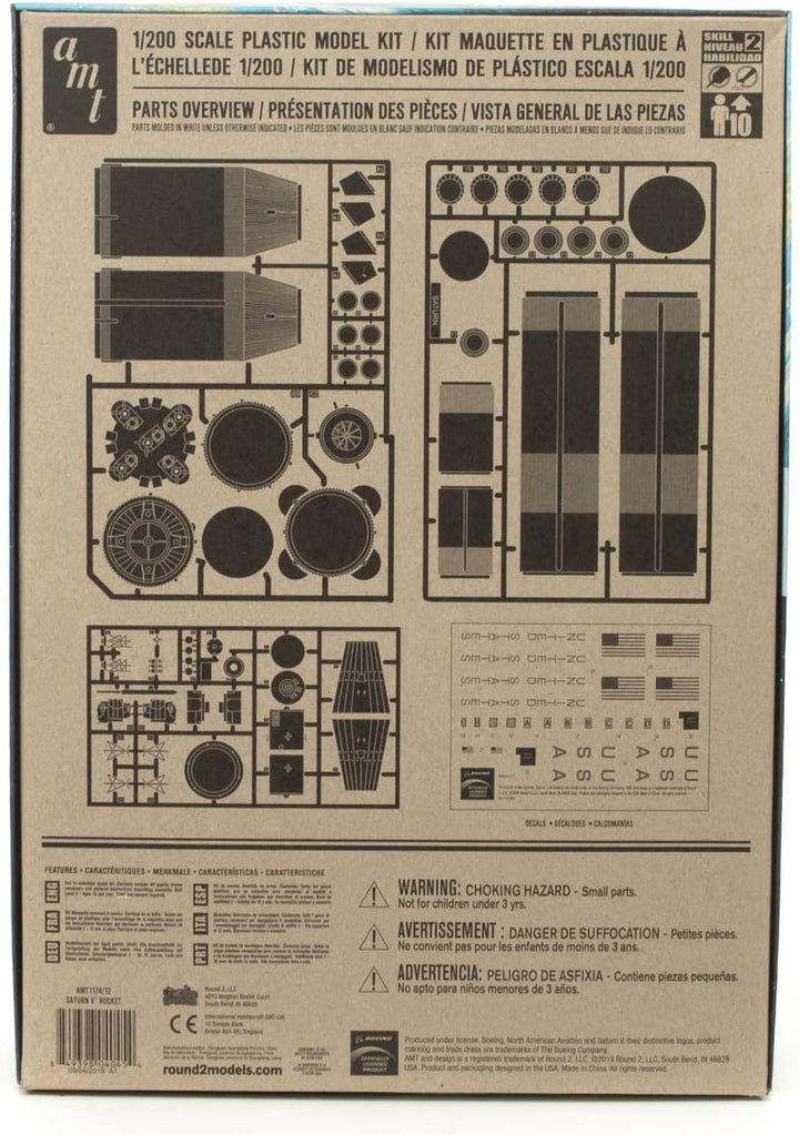 AMT Ertl AMT1174/12 1/200 Saturn V Rakete mit Apollo-Kapsel Rocket Modellbau