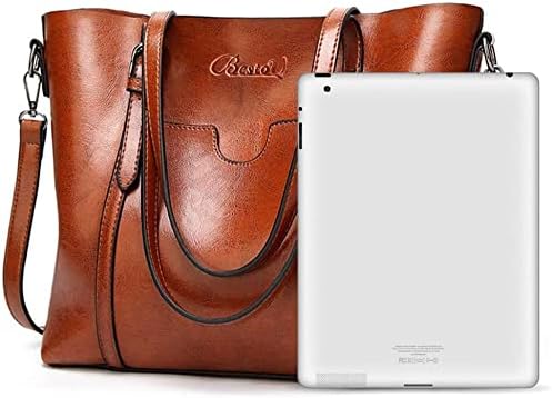 BestoU Damen Handtasche Leder Tasche Shopper Damen Handtaschen Gross Schule Schultertasche Frauen Um