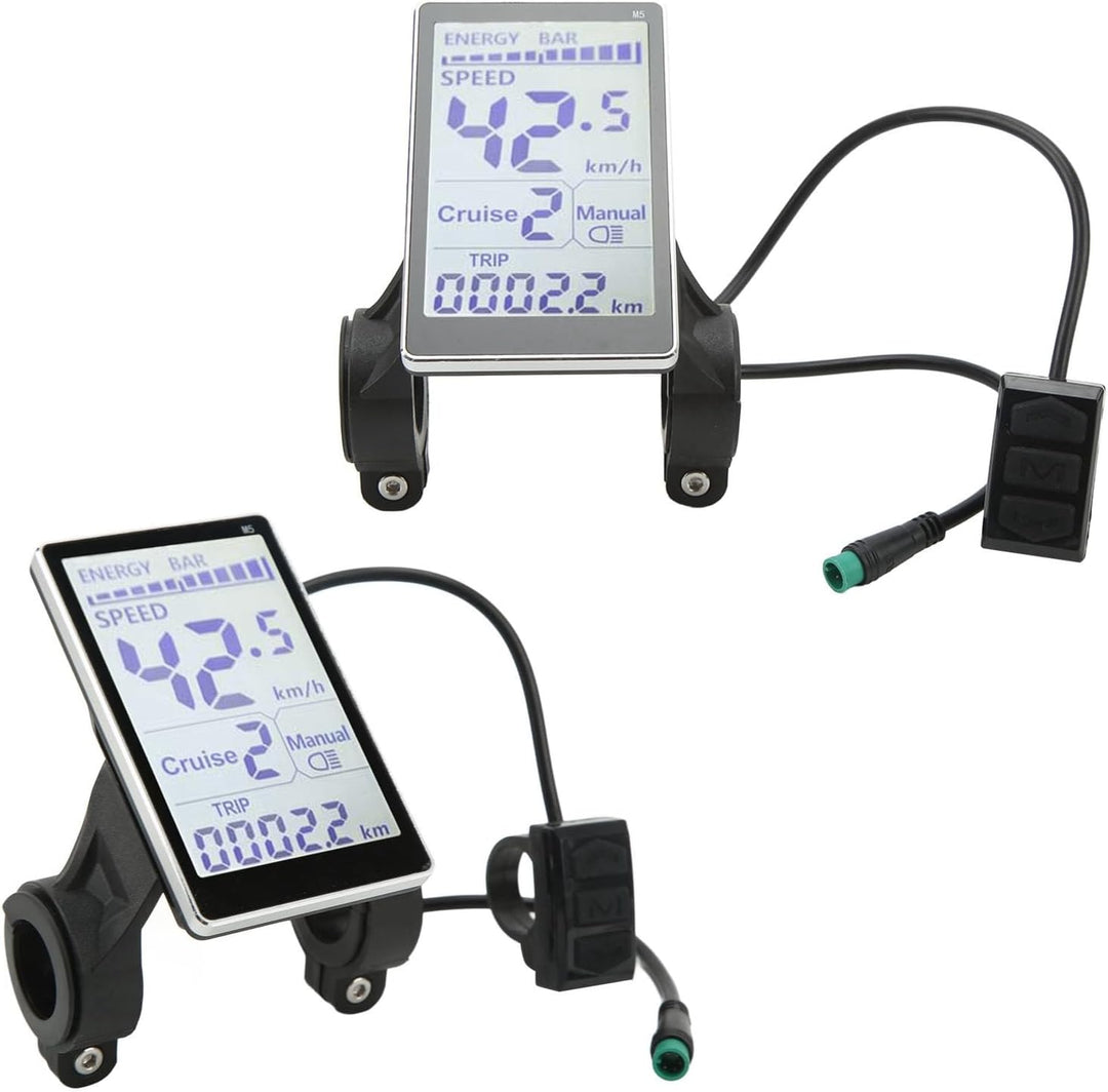 Wasserdichtes LCD Display 24V-60V M5 Panel für 31,8/22,2mm Fahrräder &amp; E-Scooter Ersatzcomputer mit