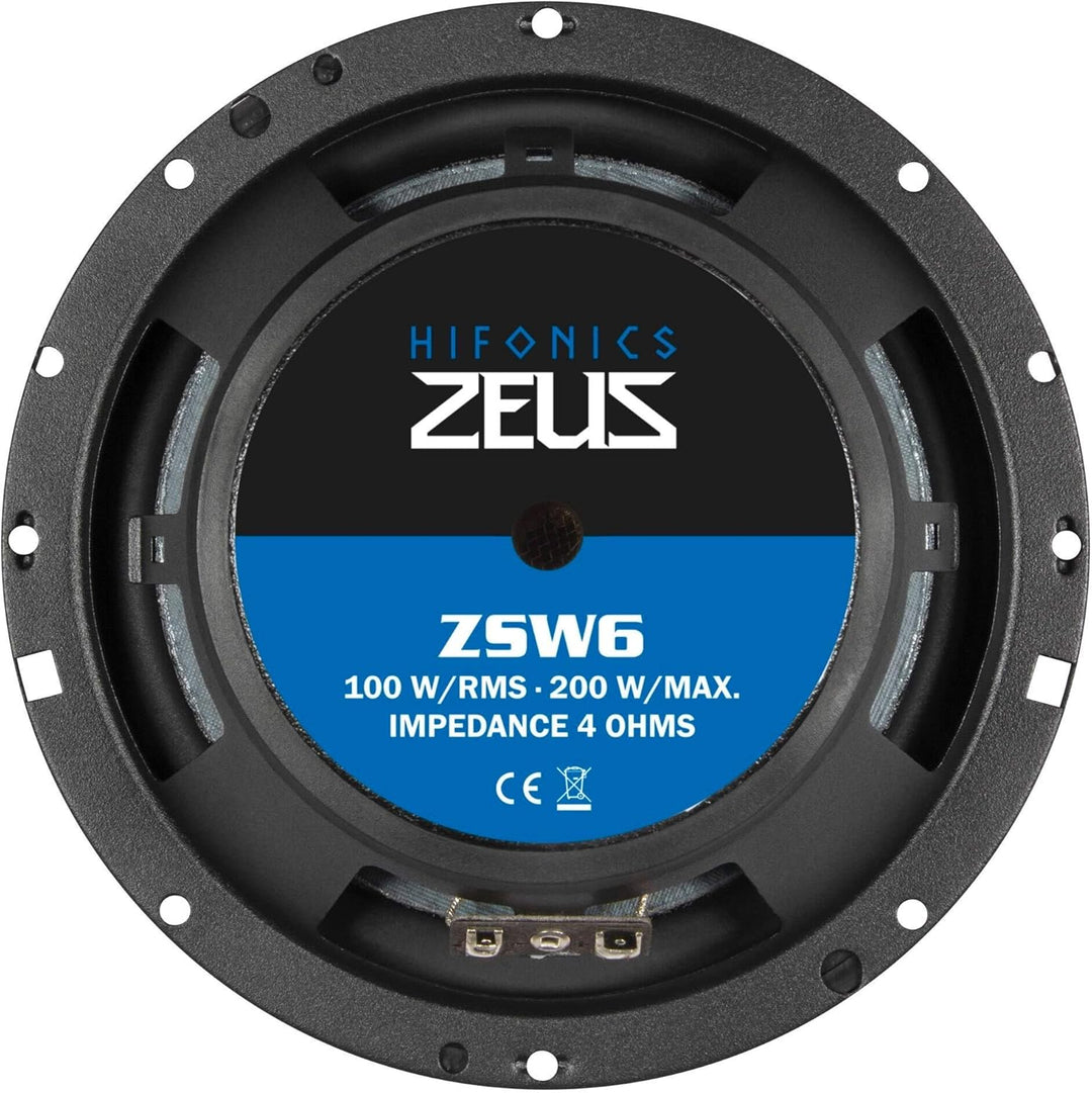 Hifonics ZSW-6 2-Wege Einbau-Lautsprecher 200W Inhalt: 1St.