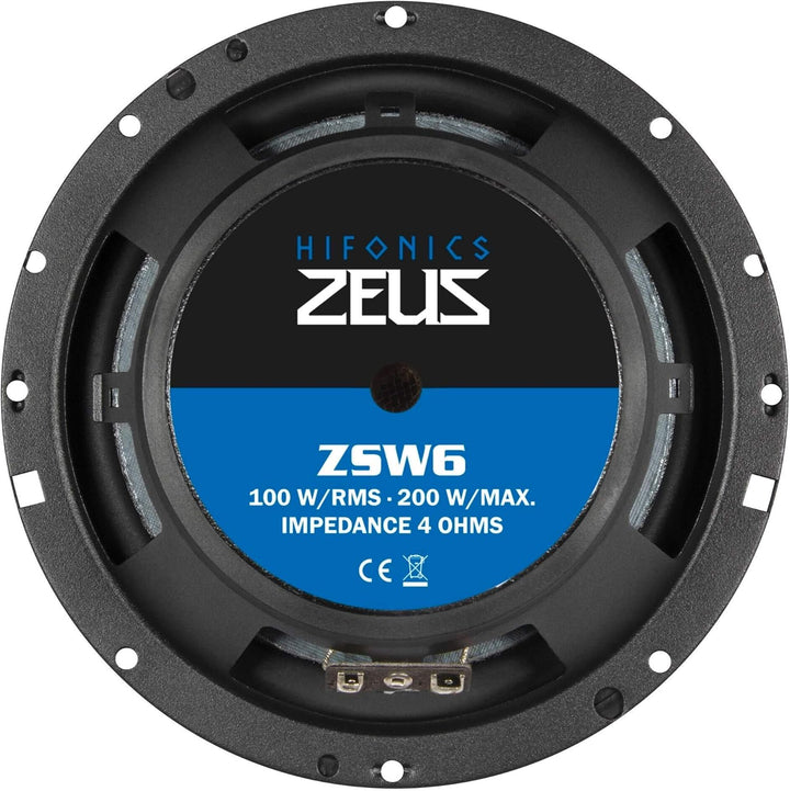 Hifonics ZSW-6 2-Wege Einbau-Lautsprecher 200W Inhalt: 1St.