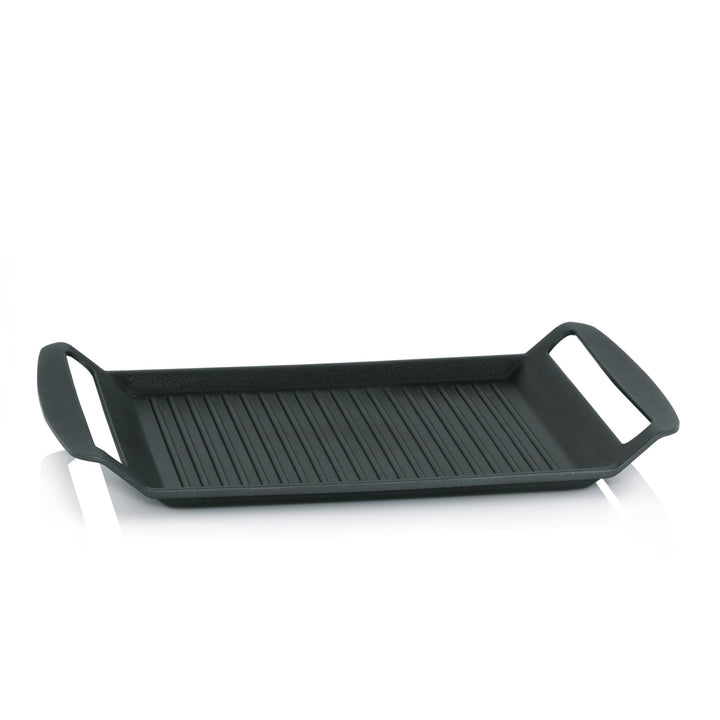 kela 11564 Grillplatte für den Herd, Aluguss 5 mm, Induktionsgeeignet, 30 x 24 cm, Kerros Grill-Plat