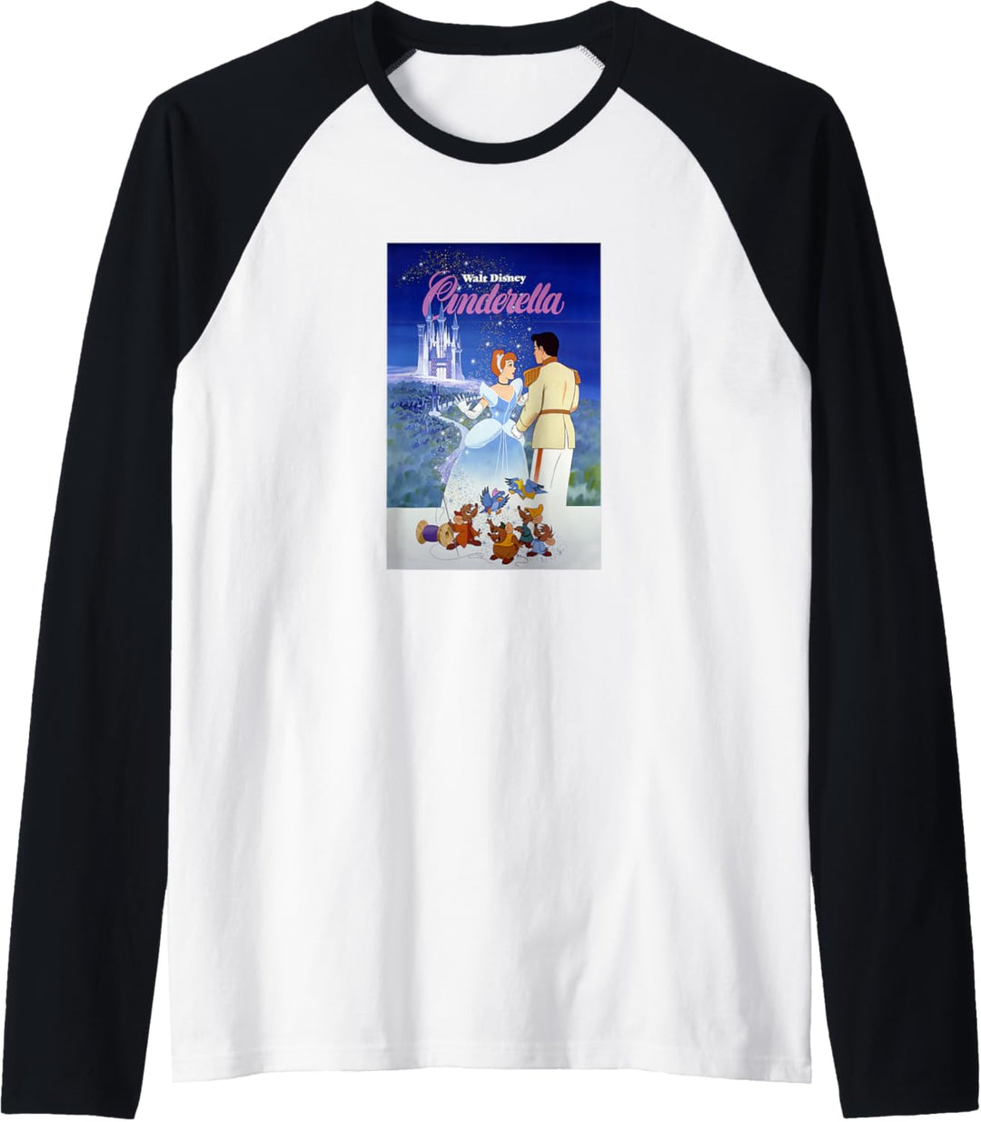 Disney Cinderella Classic Vintage Movie Poster Raglan
