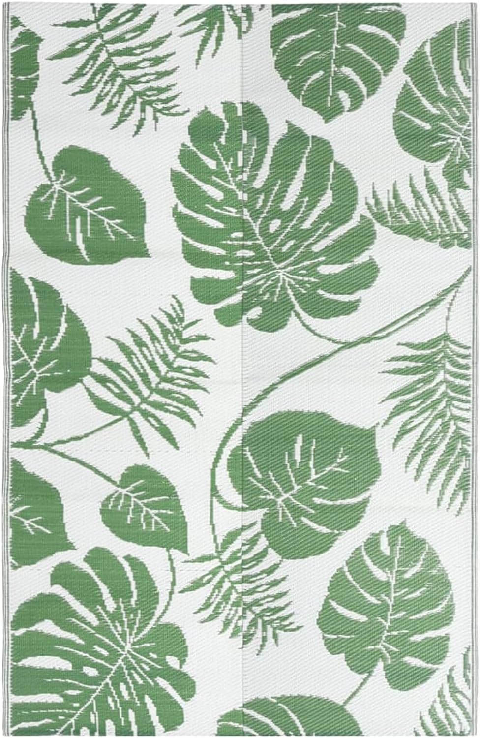 Gecheer Outdoor Teppich Doppellagiges Jacquard-Muster Balkon Terrasse Garten Aussenteppich Balkontep