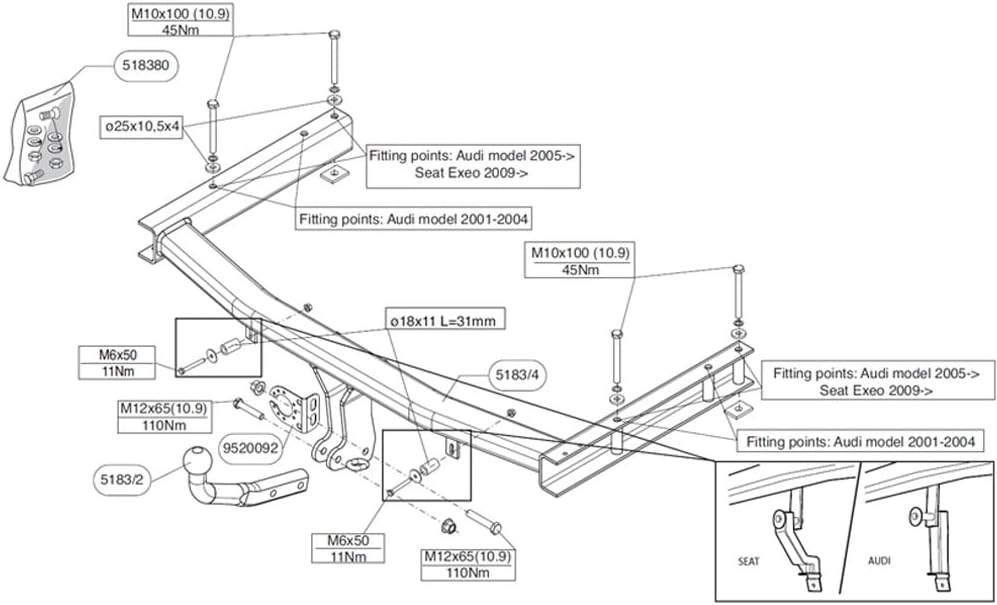 Thule Brink 518300 Anhängerkupplungen