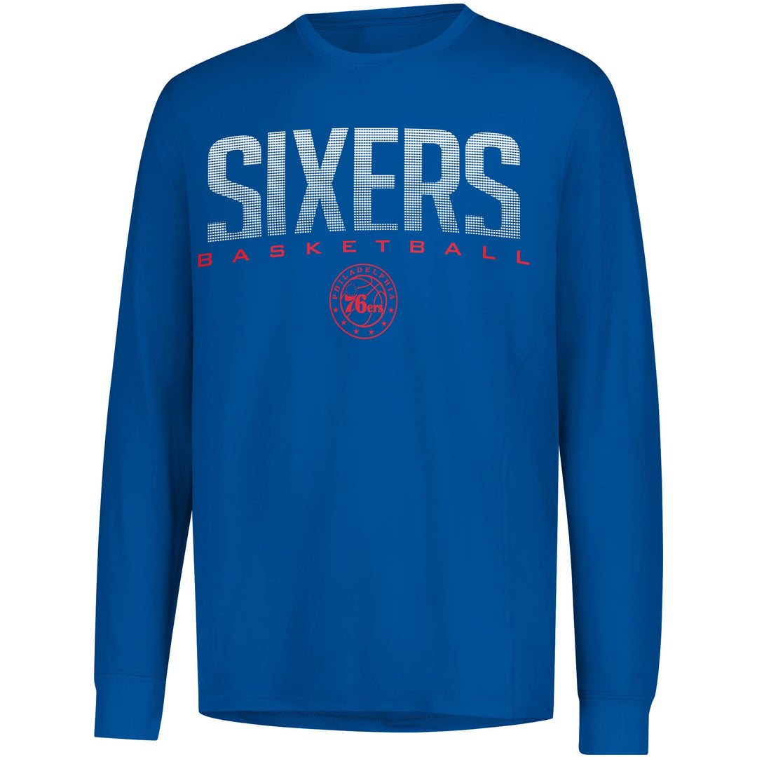 UNK NBA Herren T-Shirt Athletic Quick Dry Long Sleeve Tee Shirt VLM0291F-TC Philadelphia 76ers S Tea