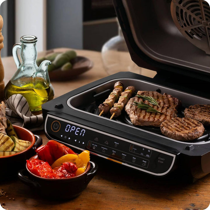 Ariete 4635 Air Fryer Grill, Luftfritteuse und Grill, Grillpfanne, 1700 W, Fassungsvermögen 8 l, Fri
