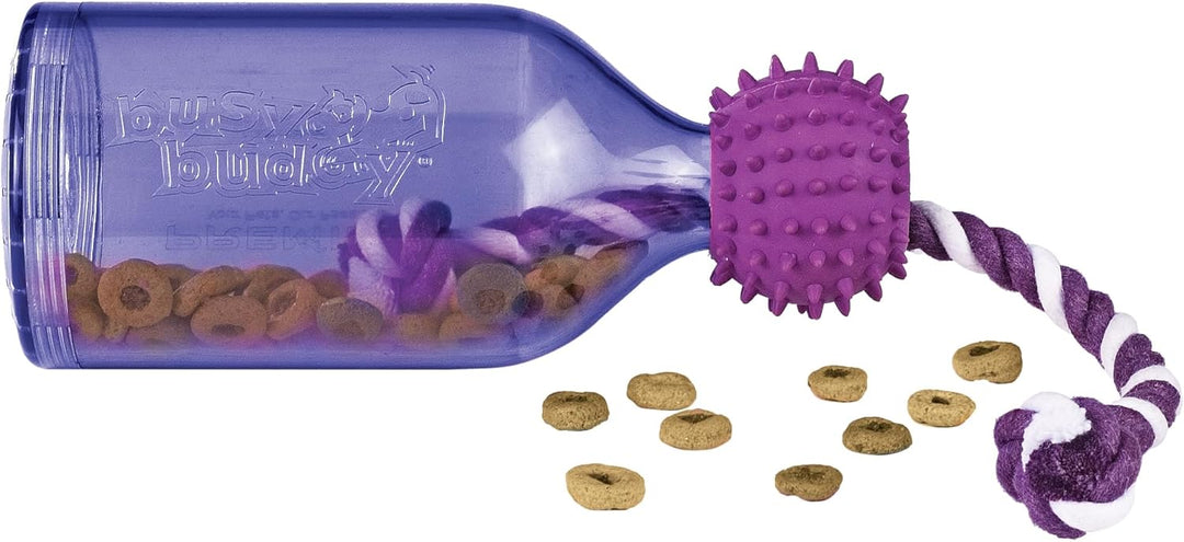 PetSafe Busy Buddy Tug-a-Jug Hundespielzeug, Snackspender mit Seil, Beschäftigung und Gewichtskontro