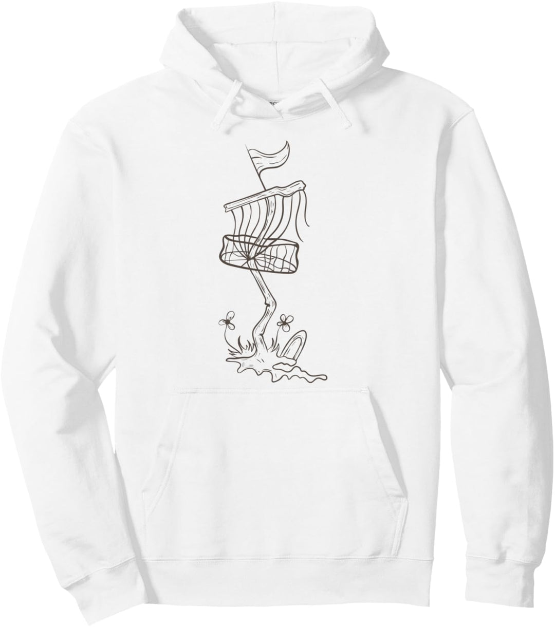 Disc Golfkorb Pflanze Pullover Hoodie