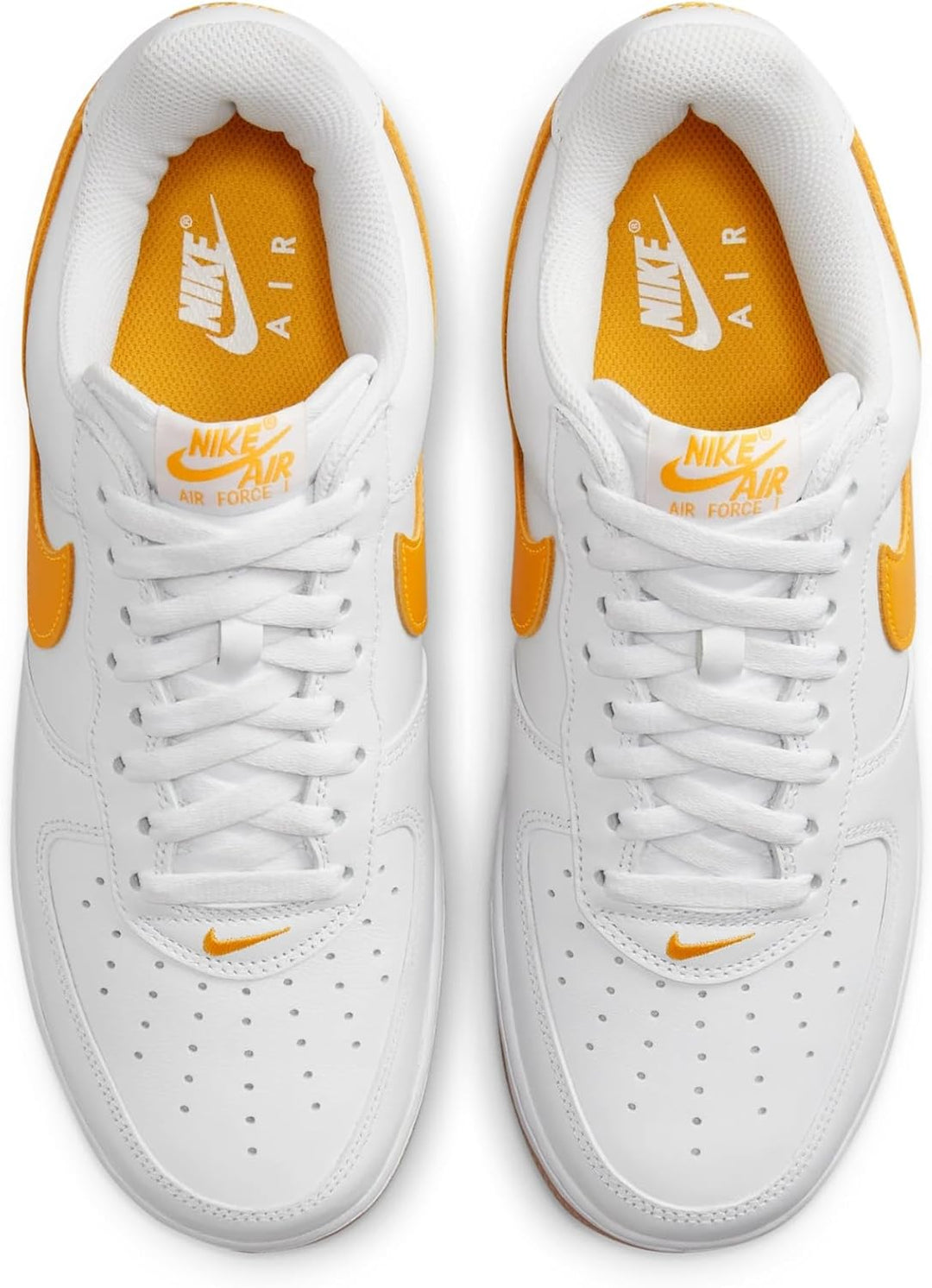 Nike Herren Air Huarache Run Prm Laufschuhe 40 EU White University Gold, 38.5 EU Weiss Orange