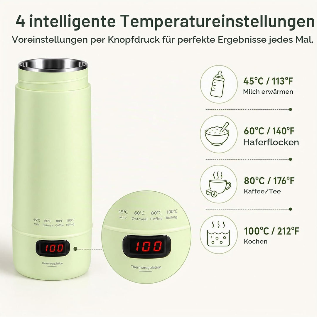 Elektrischer Reisewasserkocher Klein 300ML For Tee, Kaffee, Babymilch | 300w Schnellkochmini Wasserk