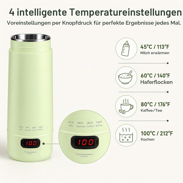 Elektrischer Reisewasserkocher Klein 300ML For Tee, Kaffee, Babymilch | 300w Schnellkochmini Wasserk