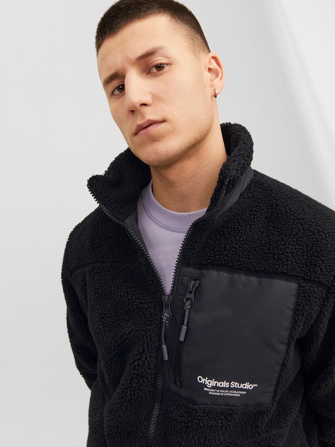 JACK & JONES Herren Jorvesterbro Teddy Jacket Sn Pls Jacke, 3XL