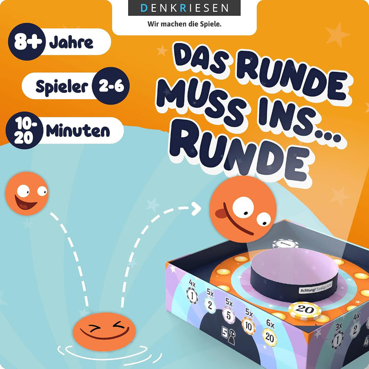 DENKRIESEN Bounce It! – Geschicklichkeitsspiel mit Bällen | Rasantes Familienspiel & Partyspiel für