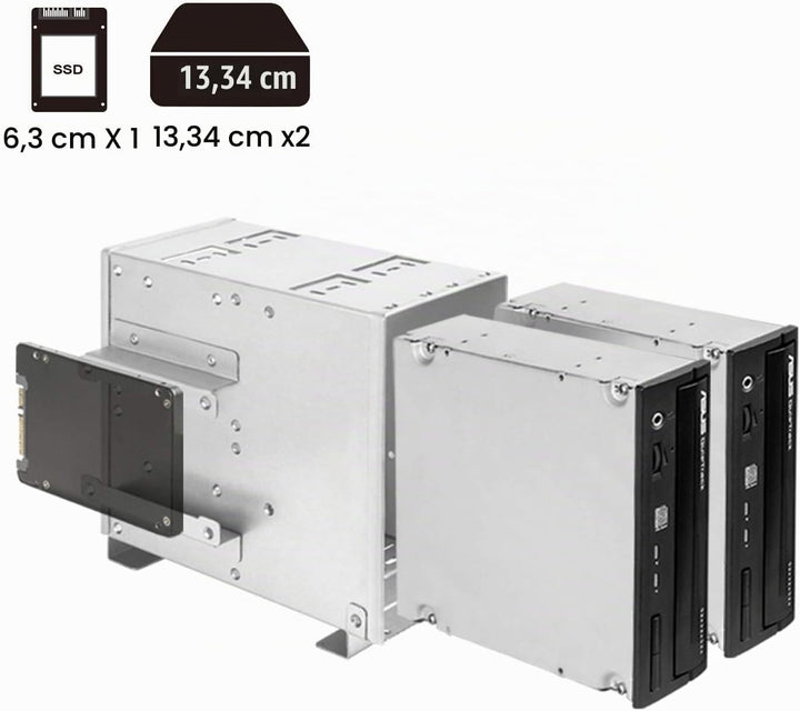 SilverStone Technology RM42-502, 4U Rackmount-Server Gehäuse, 240mm AIO, USB Typ-C, Kensington Schlo