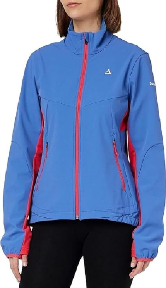 Schöffel Damen Softshell Jacket Rinnen L, wind- und wasserabweisende Winter Wanderjacke mit Body Map