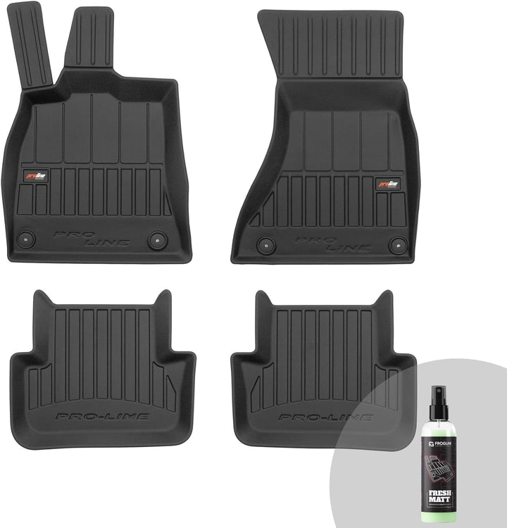 FROGUM ProLine 3D Gummimatten Exklusiven Auto Fussmatten Autofussmatten für Audi A4 B8 2007-2015, fü