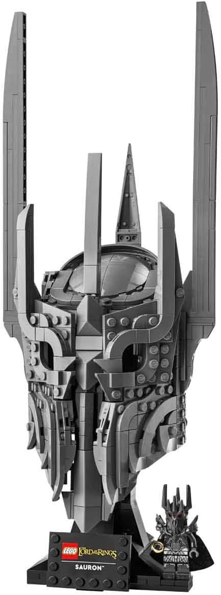 LEGO Icons Der Herr der Ringe: Saurons Helm - Modellbau für Erwachsene zum Ausstellen - inkl. dem Ei