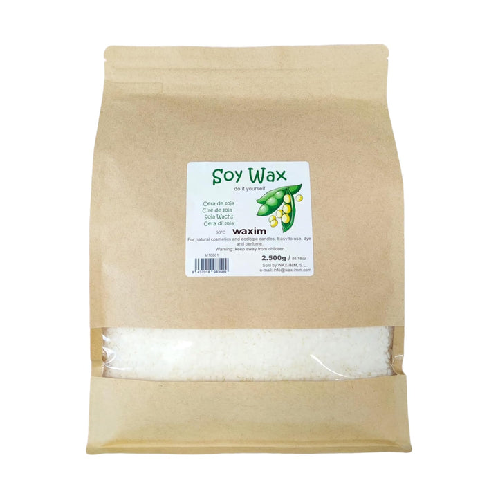 Sojawachs 2.500 g in perlen. Für ökologisch Kerzen und Naturkosmetik. Kerzenwachs, veganes wachs, wa
