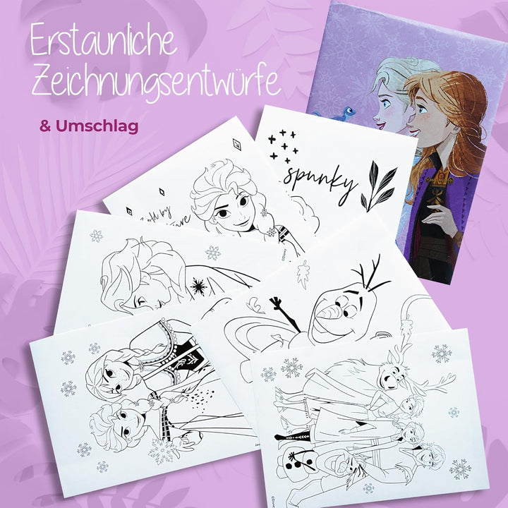 Disney - Frozen Federmäppchen für Mädchen - Frozen Stifte -Set mit Bleistiften, Stickern und Zeichen