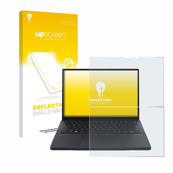 upscreen Entspiegelungs-Schutzfolie für ASUS ZenBook Duo OLED 2024 UX8406 Displayschutz-Folie Matt [