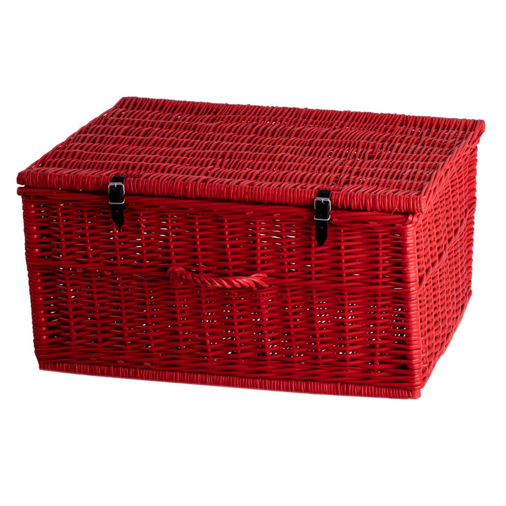 e-wicker24 Weidenkoffer, Aufbewahrungskorb, Stilkorb, Picknickkorb, Geschenkkorb, Dekokorb, Multifun