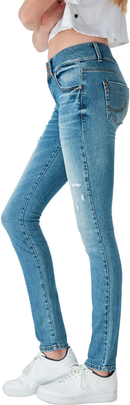 LTB Damen Jeans Molly M 25W / 34L Blau, 25W / 34L Blau