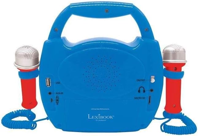 Lexibook MP300PAZ Paw Patrol, Chase & Marshall, Mein erster Karaoke Musikplayer mit 2 Spielzeugmikro