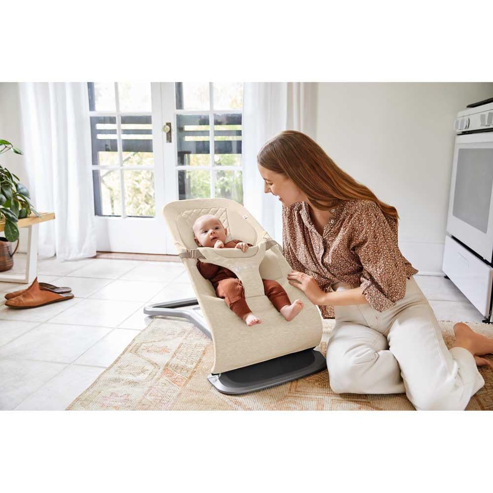 Ergobaby 3-in-1 Evolve Bouncer, Ergonomische Babywippe für Neugeborene ab Geburt bis zum Kleinkind,