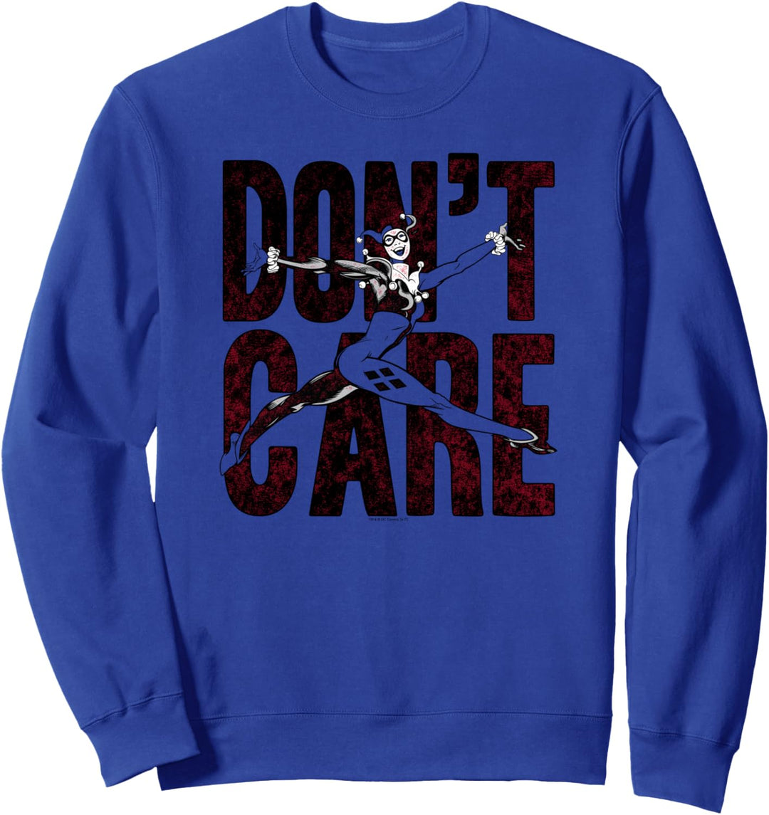 Harley Quinn Don't Care Sweatshirt