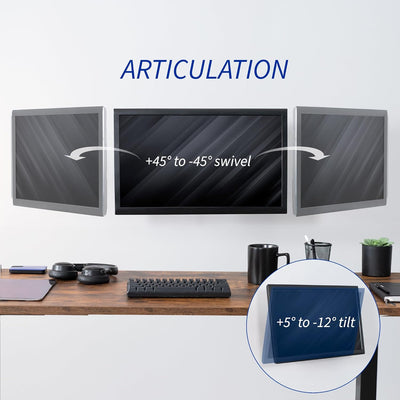 VIVO MOUNT-VW01M Full Motion Wandhalterung für LCD-LED-Fernseher und Computerbildschirme, neig- und