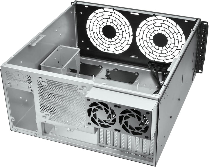 SilverStone Technology Silverstone SST-RM51, 5HE-Rackmount-Servergehäuse, Zwei 180-mm-Lüftern, Unter
