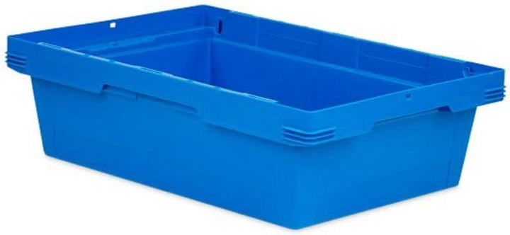 PROREGAL SuperSparSet 5x Conical Mehrweg-Stapelbehälter Blau | HxBxT 17,5x40x60cm | 29 Liter | Lager