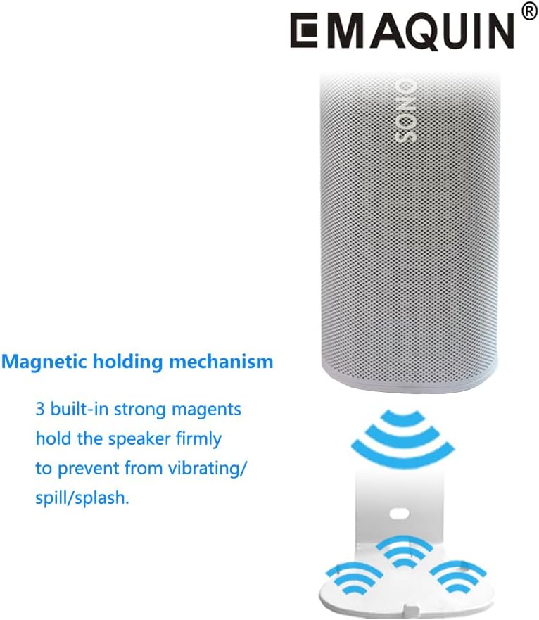 Wandhalterung Paar(2 Stück) für Sonos Roam/Sonos Roam SL Lautsprecher(Kompatibel mit Sonos Roam und