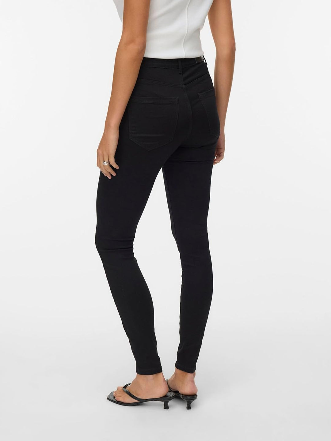 VERO MODA Female Skinny Jeans VMSOPHIA Hohe Taille Skinny Fit Jeans XXS / 32L Schwarz, XXS / 32L Sch