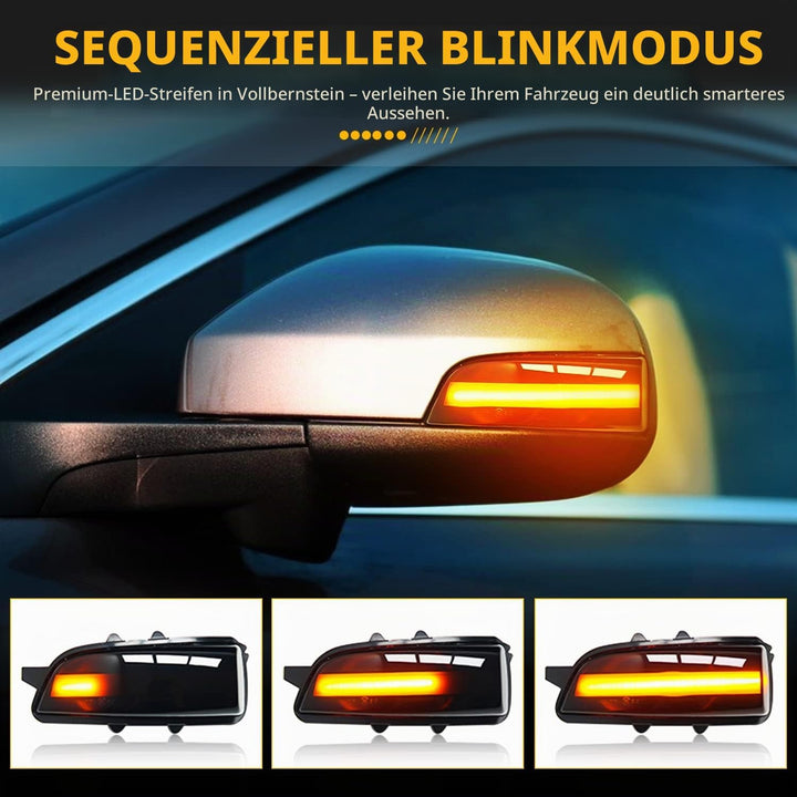Asasytal Blinker Blinker Kontrollleuchte im seitlichen Rückspiegel Kompatibel mit Volvo C30 C70 S40