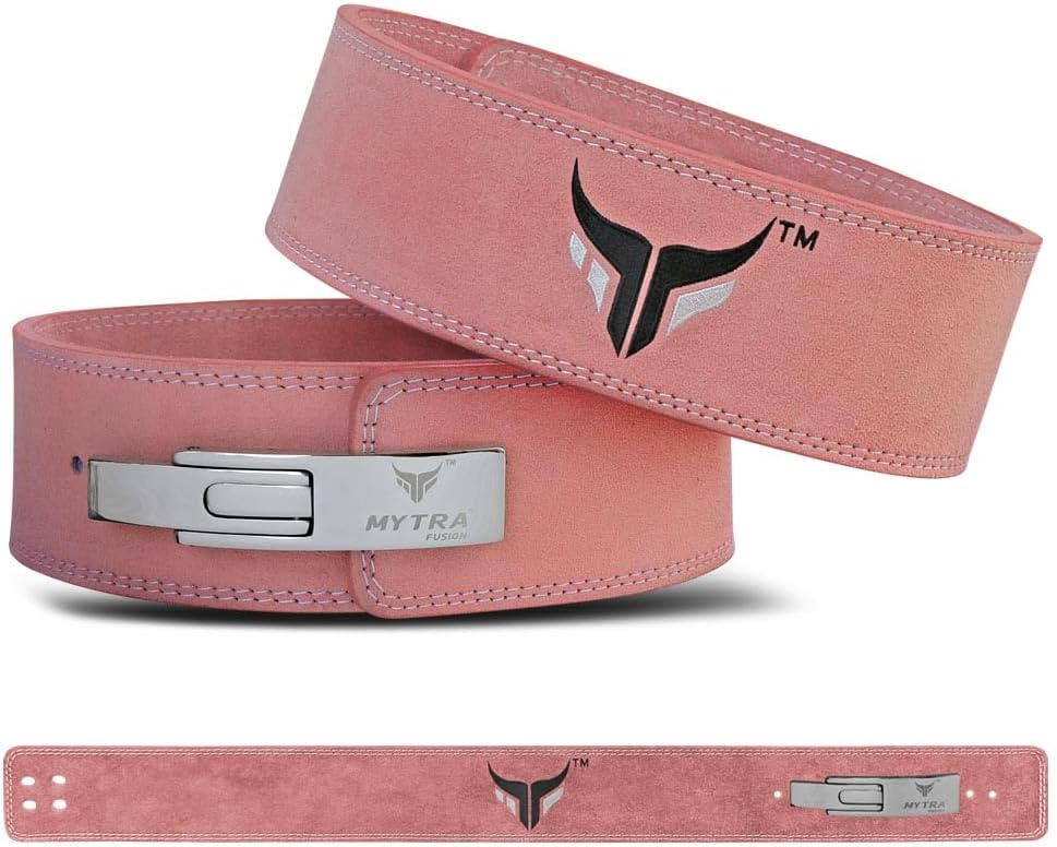 Mytra Fusion L2 Gym Fitness Gewichthebergürtel, Hocken, Kreuzheben Pink