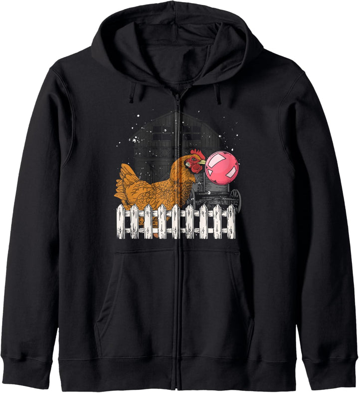 Bauernhof Tier Henne Landwirtschaft Kaugummi Huhn Kapuzenjacke