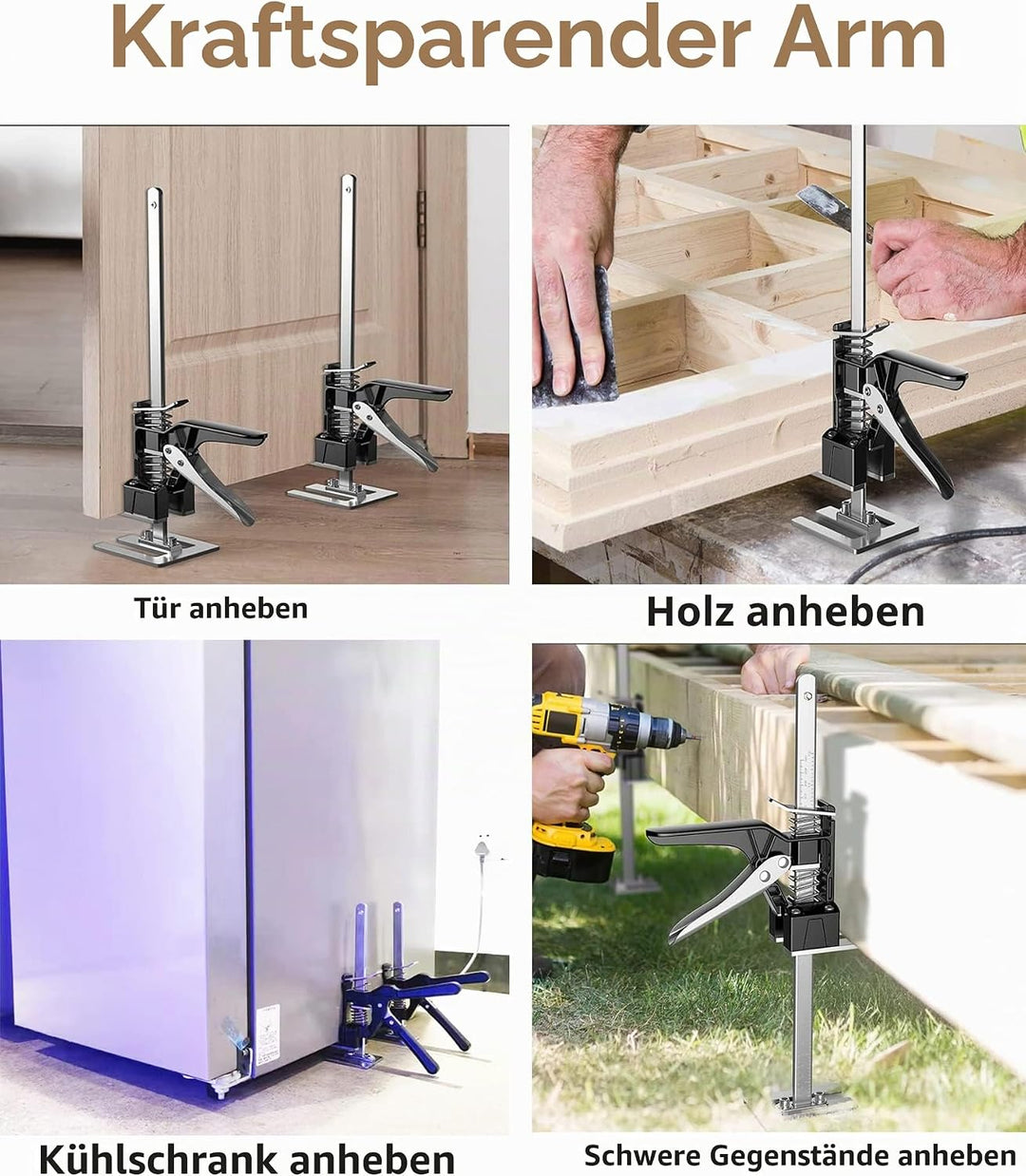 Arbeitssparender Arm, 2 Stück, 39,1 cm Höhenregler, Handhebewerkzeug, Hebeheber für die Installation