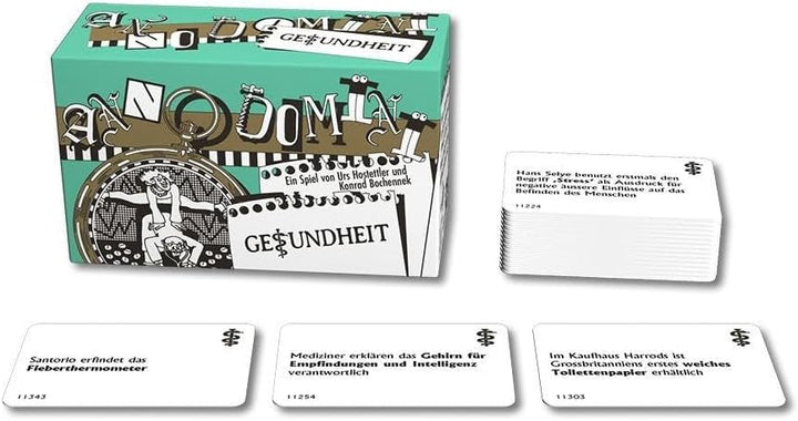 ABACUSSPIELE 09161 - Anno Domini - Gesundheit, Kartenspiel - schätzen - bluffen - zweifeln, Yellow