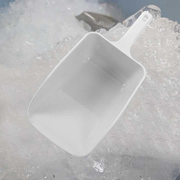 GALPADA Eisschaufel Grosse Grösse Weiss ABS Kunststoff Lebensmittelecht für Küche Restaurant Bar zum