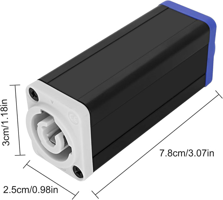 XMSJSIY Powercon zu Powercon Stecker 3-Pin 20A 250V Powercon Eingang zum Ausgang NAC3MPA-1 zu NAC3MP