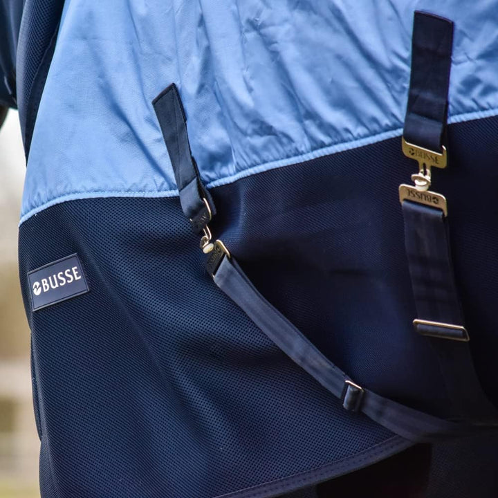 BUSSE Outdoordecke 3D AIR RAIN Eisblau/Navy 155 cm, Eisblau/Navy 155 cm