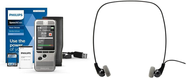 Philips PocketMemo DPM6000 Digitales Diktiergerät, Audiorecorder, Aufnahmegerät inkl. Diktiersoftwar