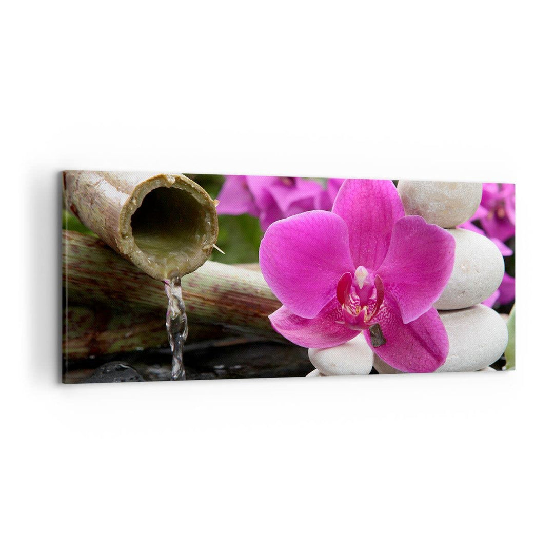 Wandbilder Dekoration Wohnzimmer Orchidee Bambus Dekoration Spa Panorama Bilder auf Leinwand 120x50c