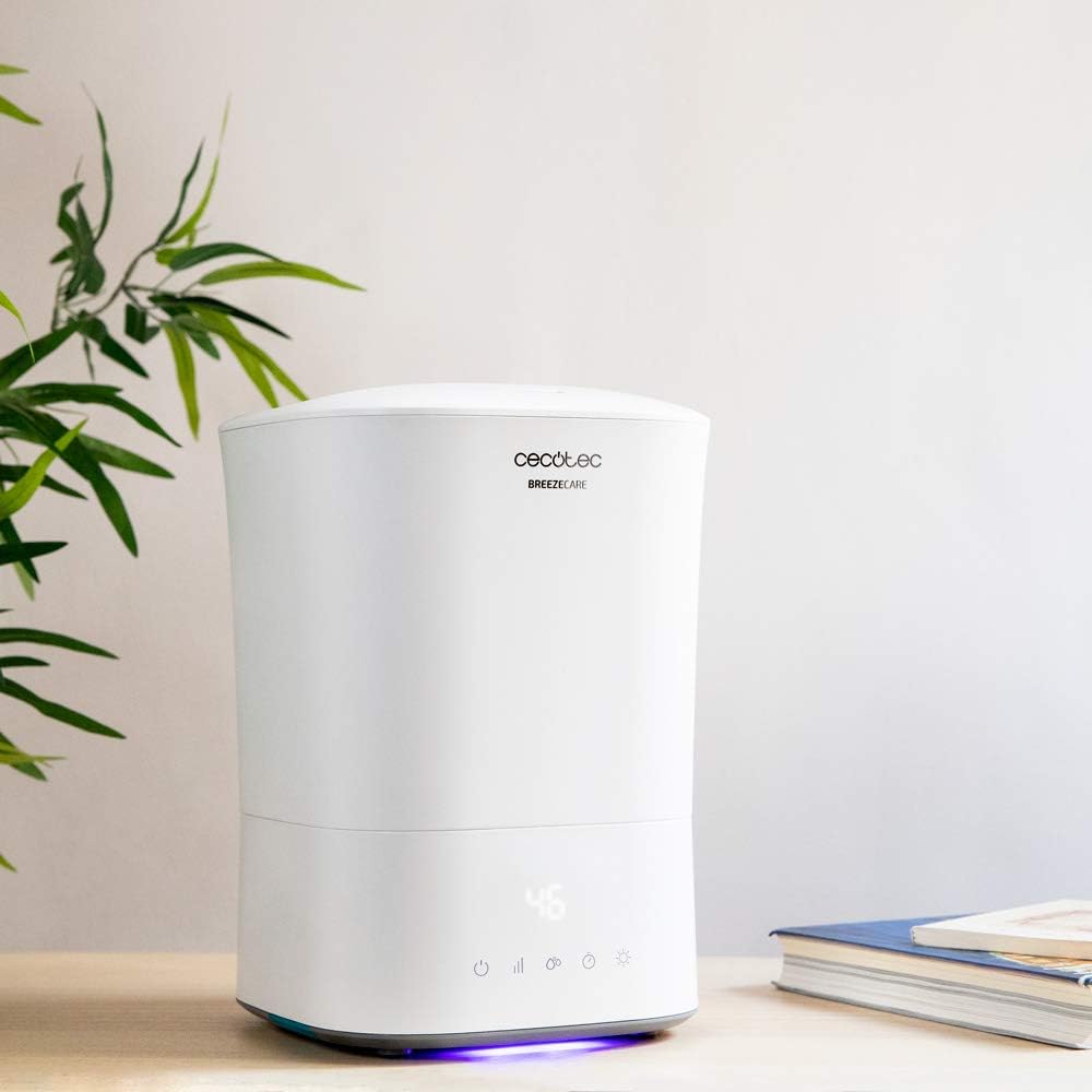 Cecotec Luftbefeuchter BreezeCare 3500 Warm. 5,5 Liter Tank, Luftbefeuchtung von 400 ml/h, Keramikfi