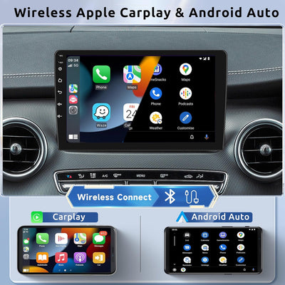 2G+32G Android 12 Autoradio 2 Din mit Wireless Apple Carplay Android Auto GPS Navi WiFi 9 Zoll Autor
